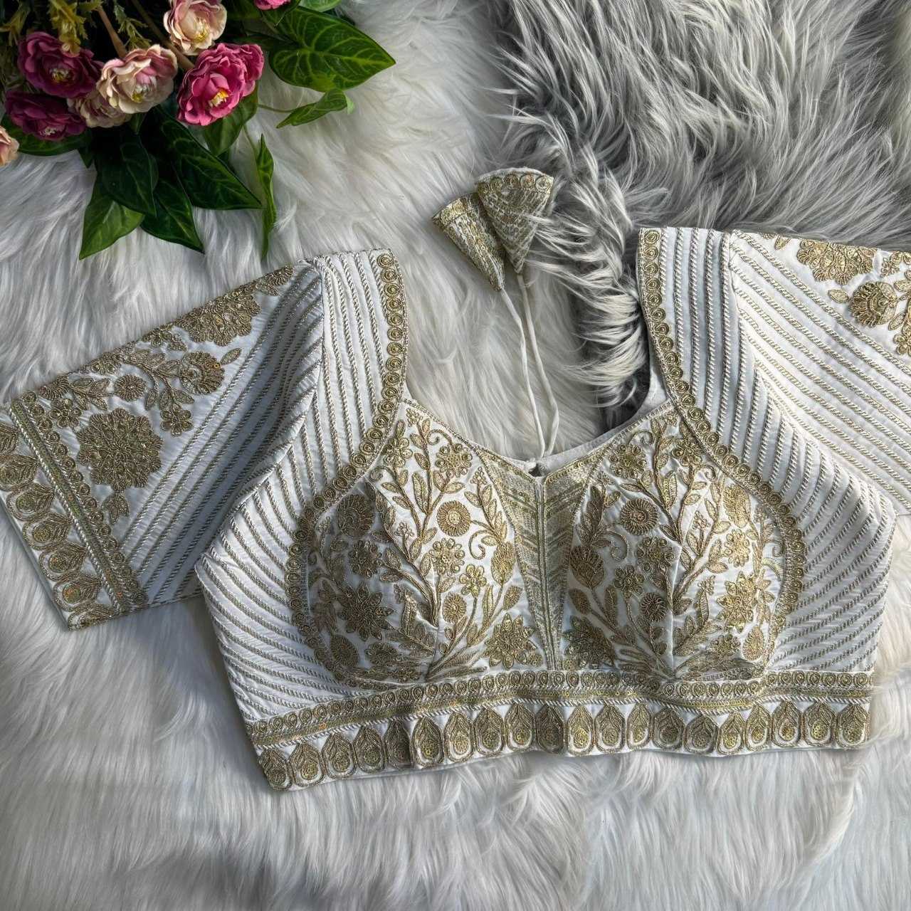 Silk V-neck Blouse