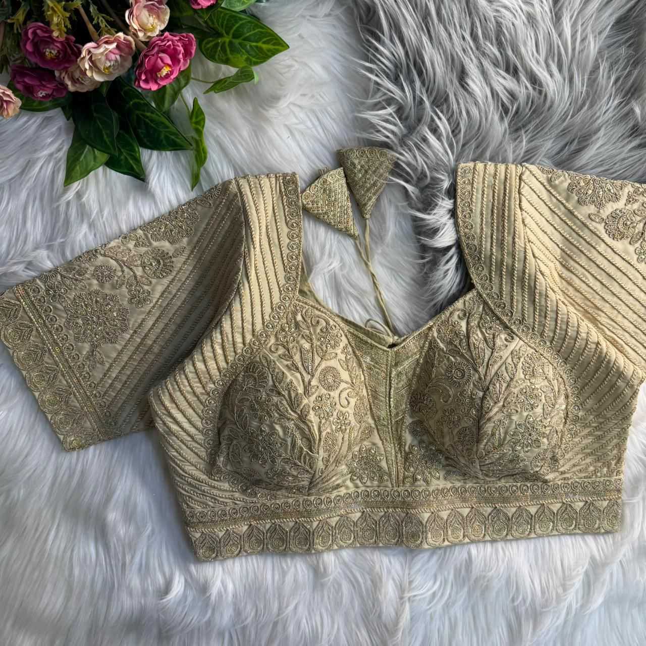 Silk V-neck Blouse