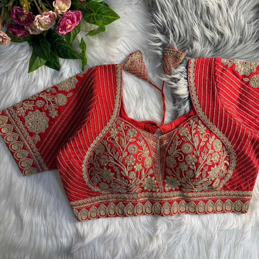 Silk V-neck Blouse