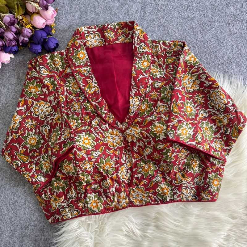 Anaya Cotton Printed Blouse