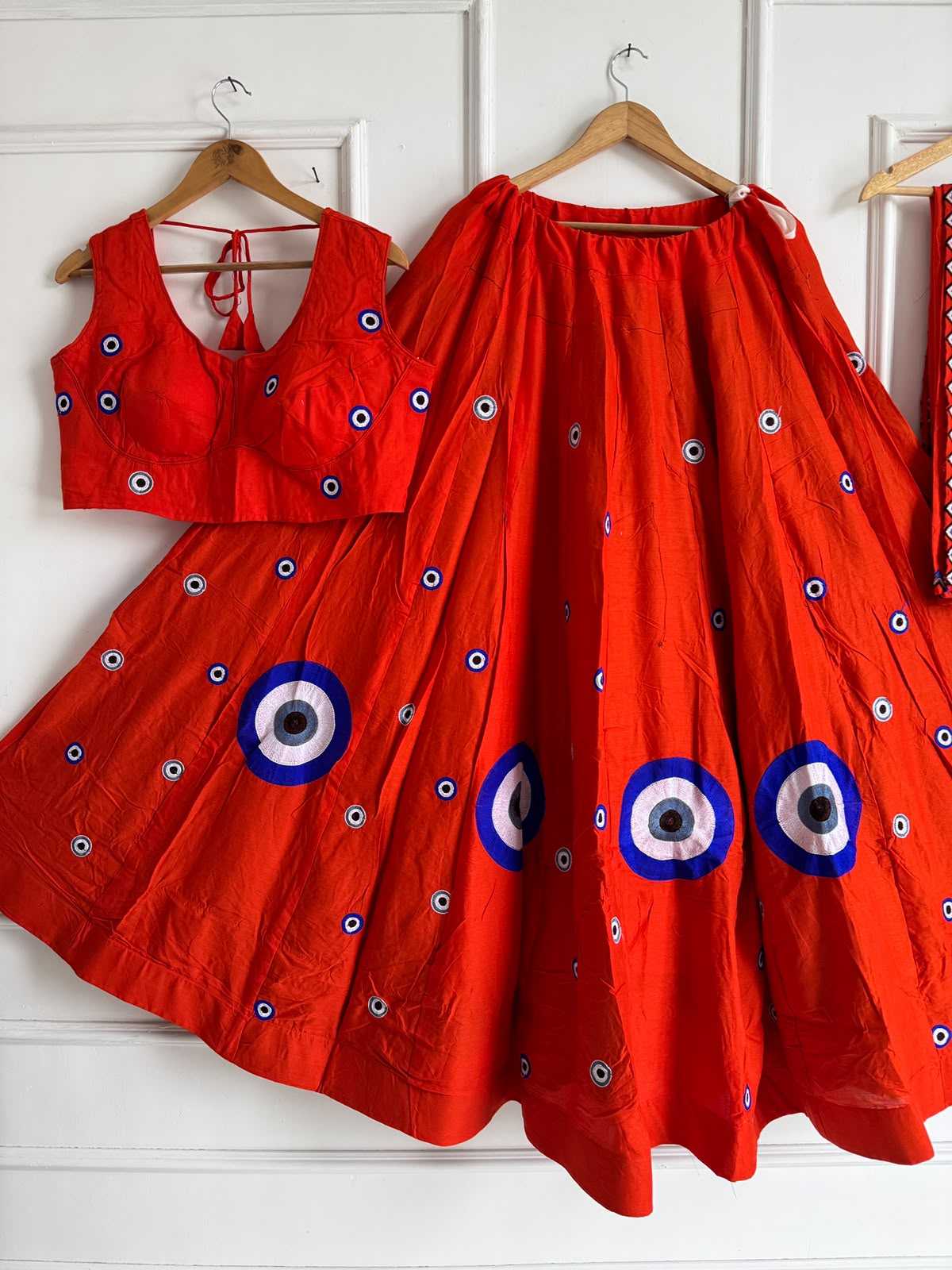 Devika Silk Cotton Embroidered Lehenga