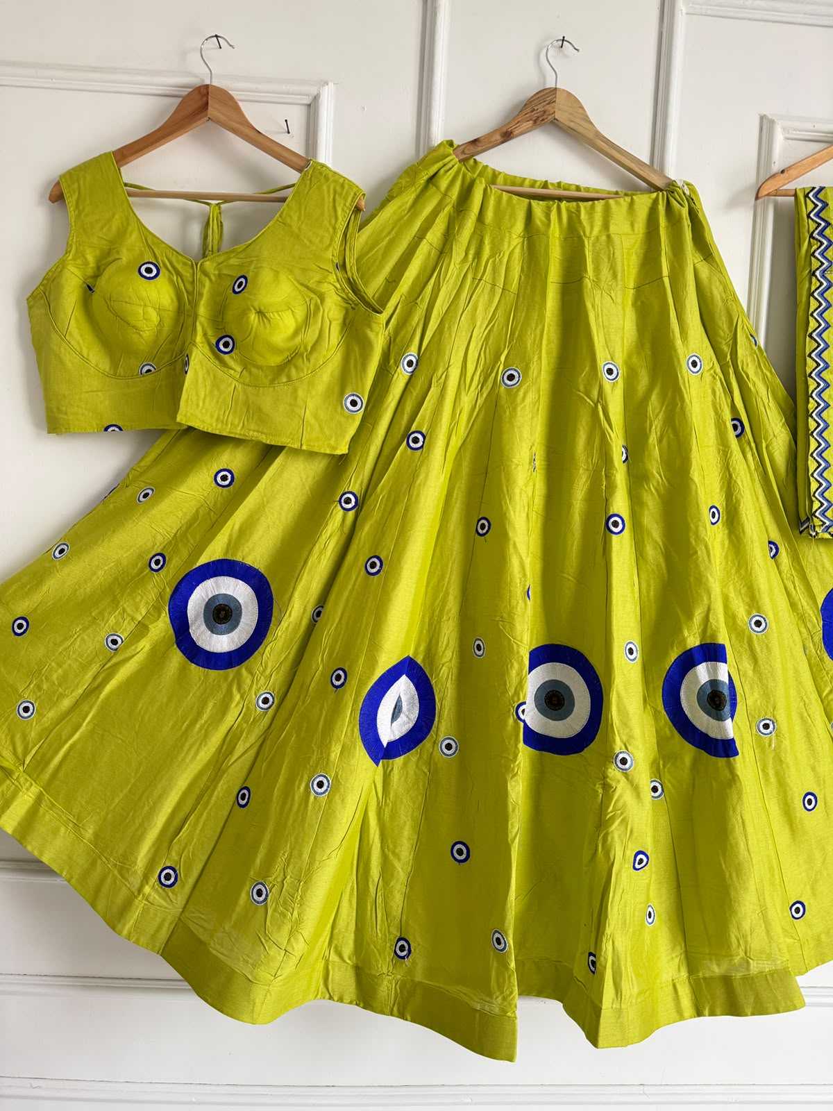 Devika Silk Cotton Embroidered Lehenga