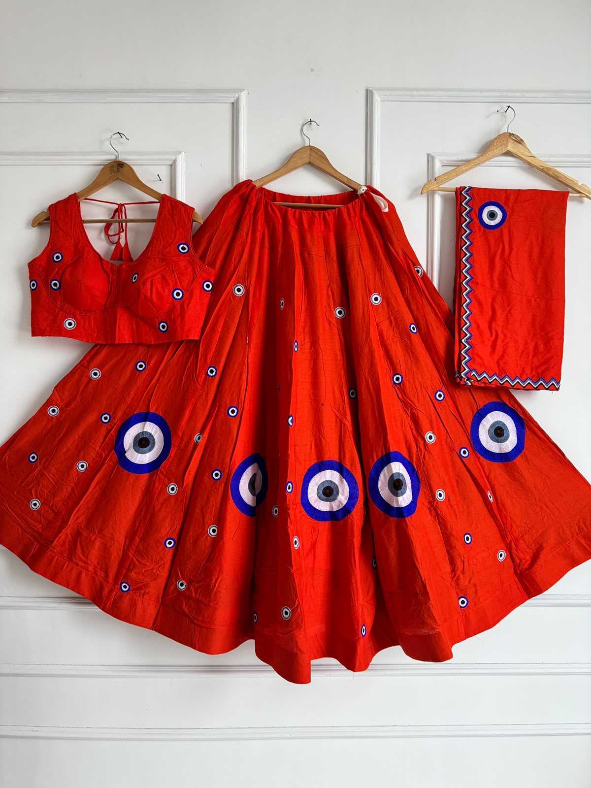 Devika Silk Cotton Embroidered Lehenga