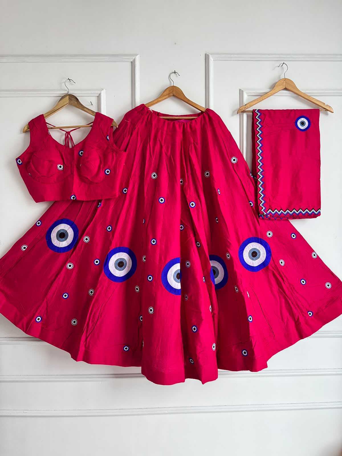 Devika Silk Cotton Embroidered Lehenga