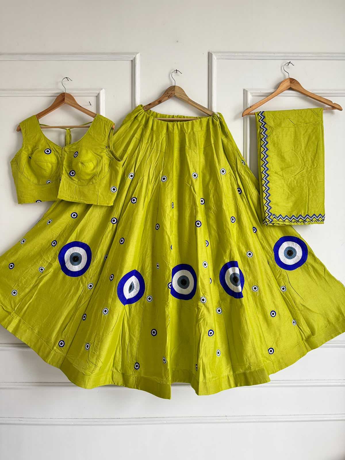 Devika Silk Cotton Embroidered Lehenga