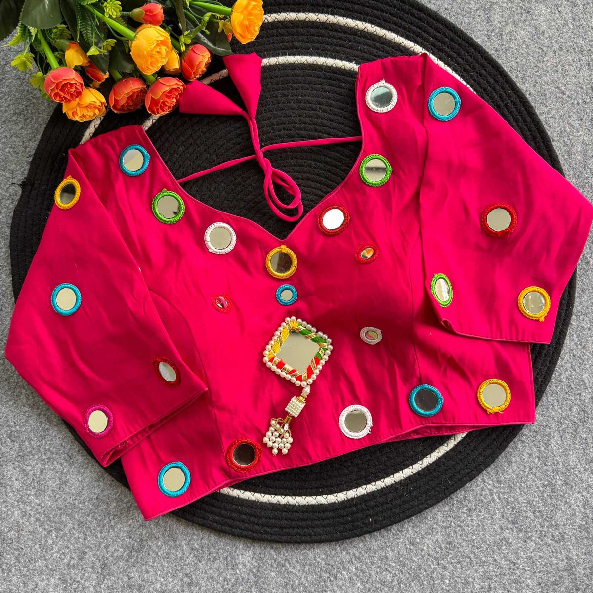 Drishti Heavy Roman Silk Designer Blouse
