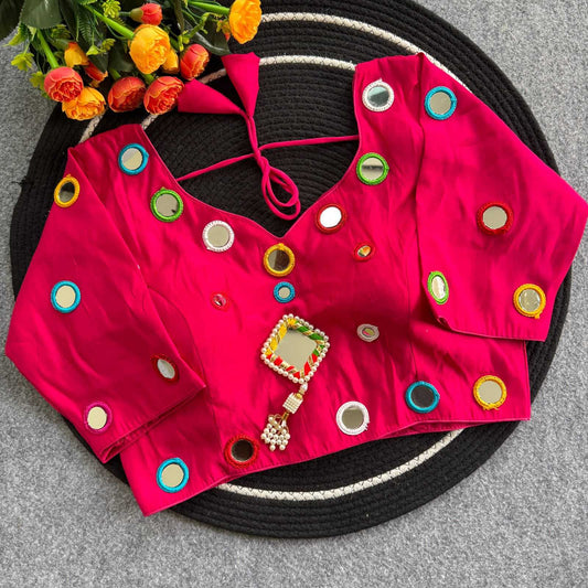 Drishti Heavy Roman Silk Designer Blouse