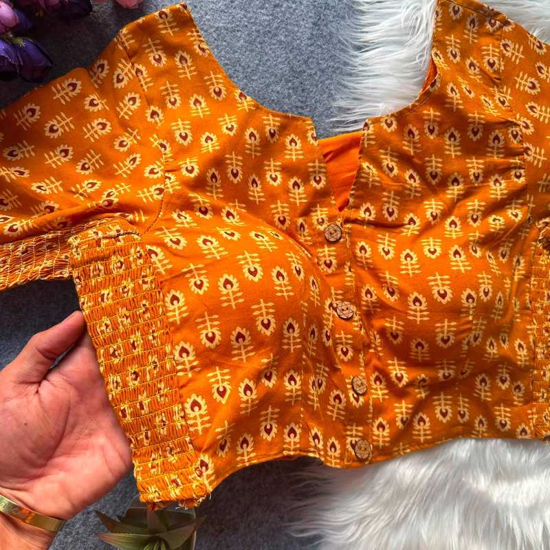 Pure Cotton Printed Blouse