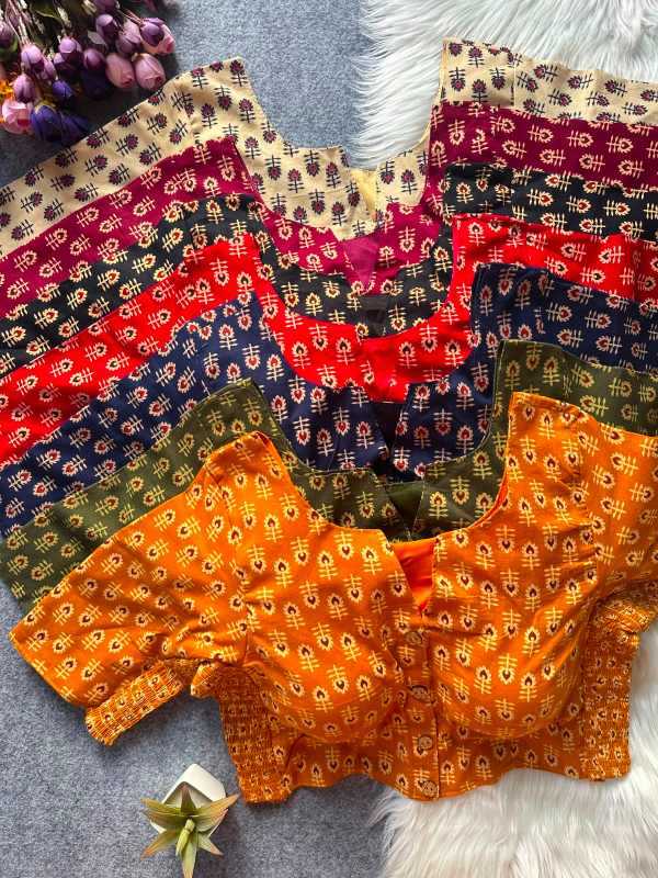 Pure Cotton Printed Blouse