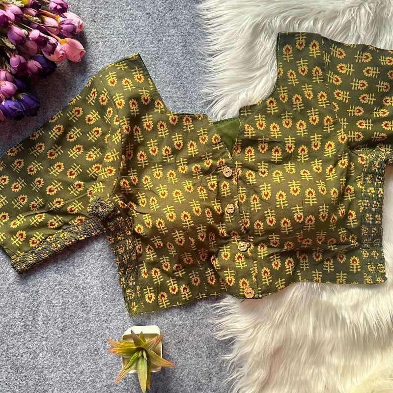Pure Cotton Printed Blouse