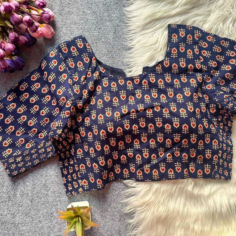 Pure Cotton Printed Blouse