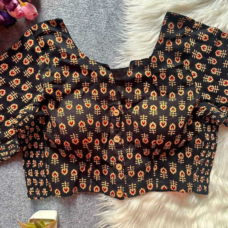 Pure Cotton Printed Blouse