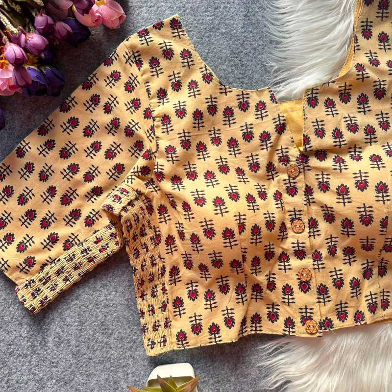 Pure Cotton Printed Blouse