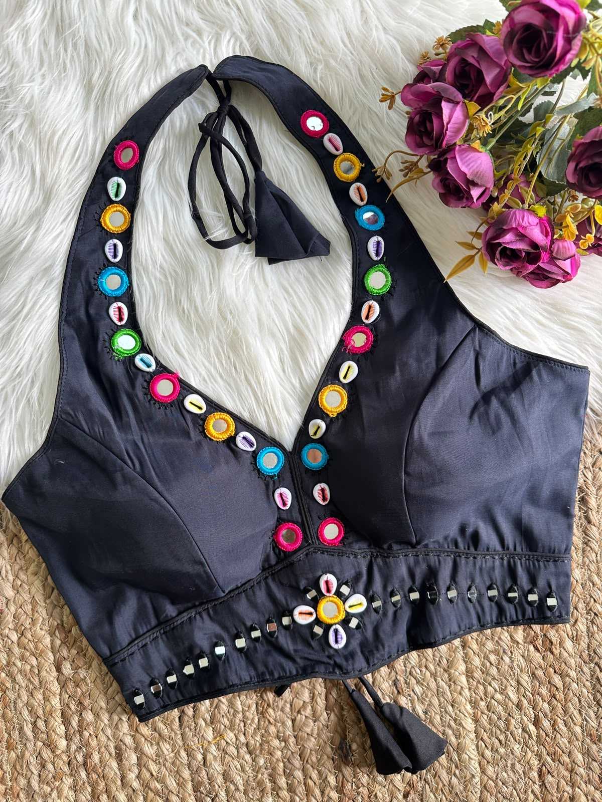 Heavy Roman Silk Sleeveless Blouse