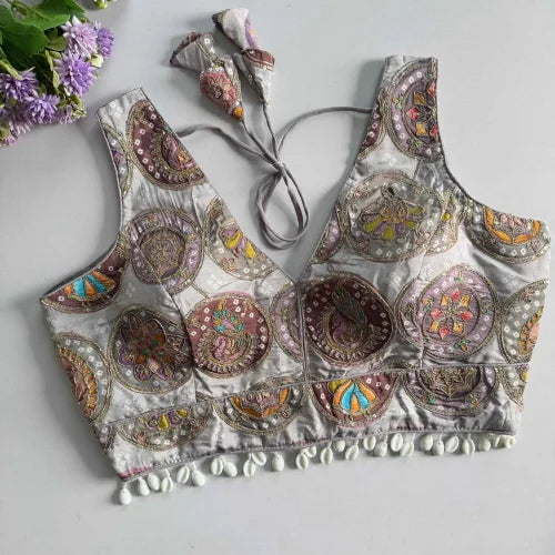 Kavya Crepe Silk Printed Blouse