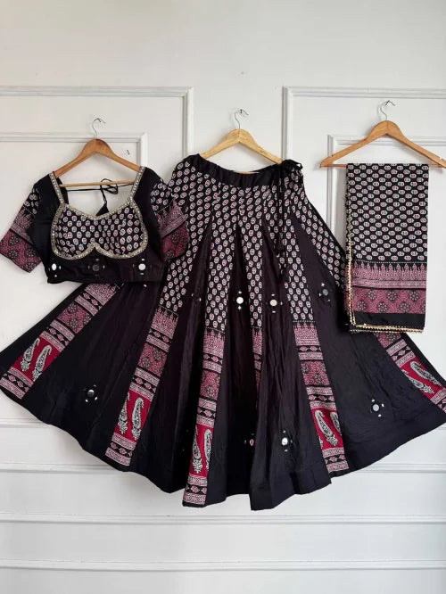 Kimaya Soft Cotton Traditional Lehenga