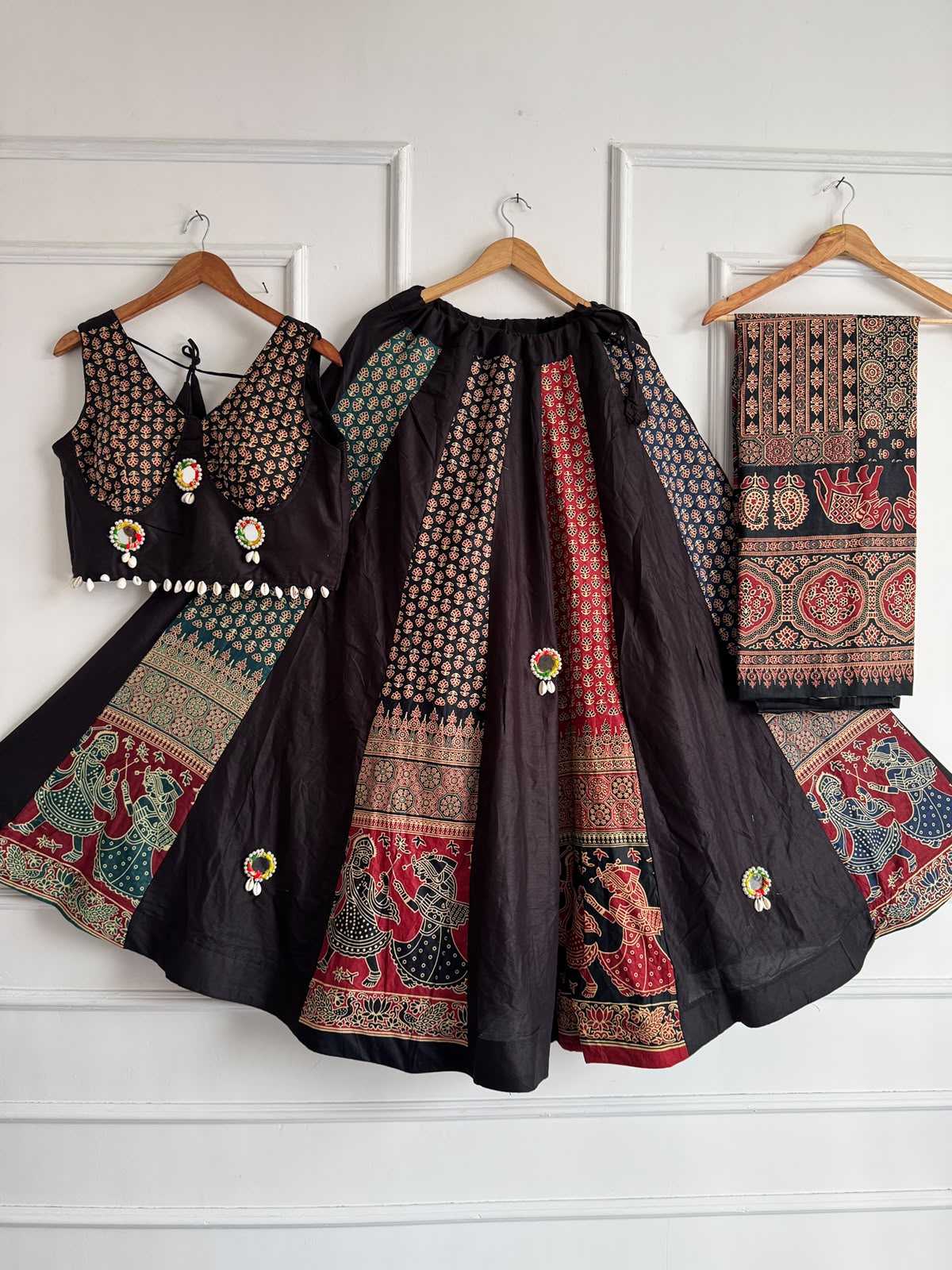 Maahi Khadi Cotton Designer Lehenga