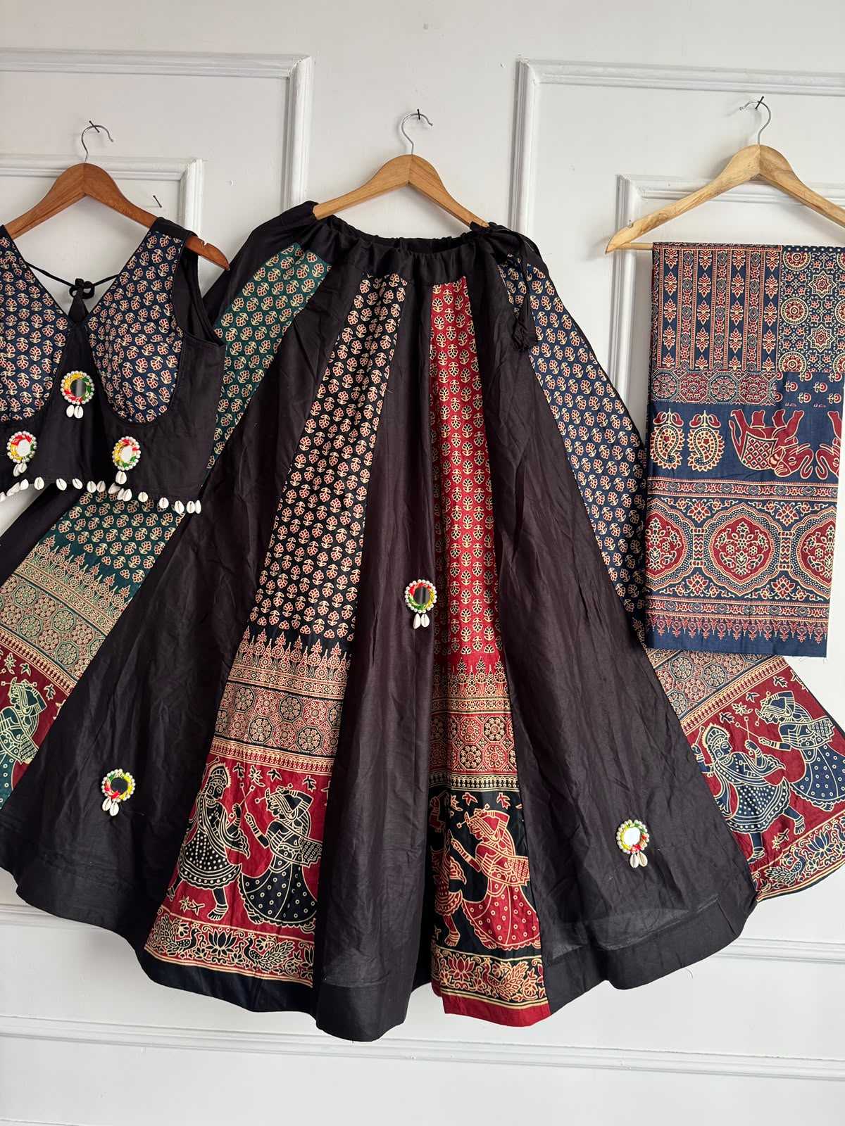 Maahi Khadi Cotton Designer Lehenga