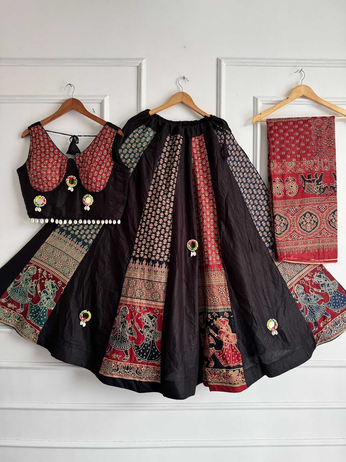 Maahi Khadi Cotton Designer Lehenga