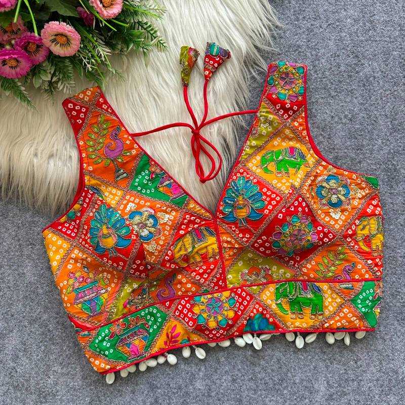 Malini Crepe Silk Designer Blouse