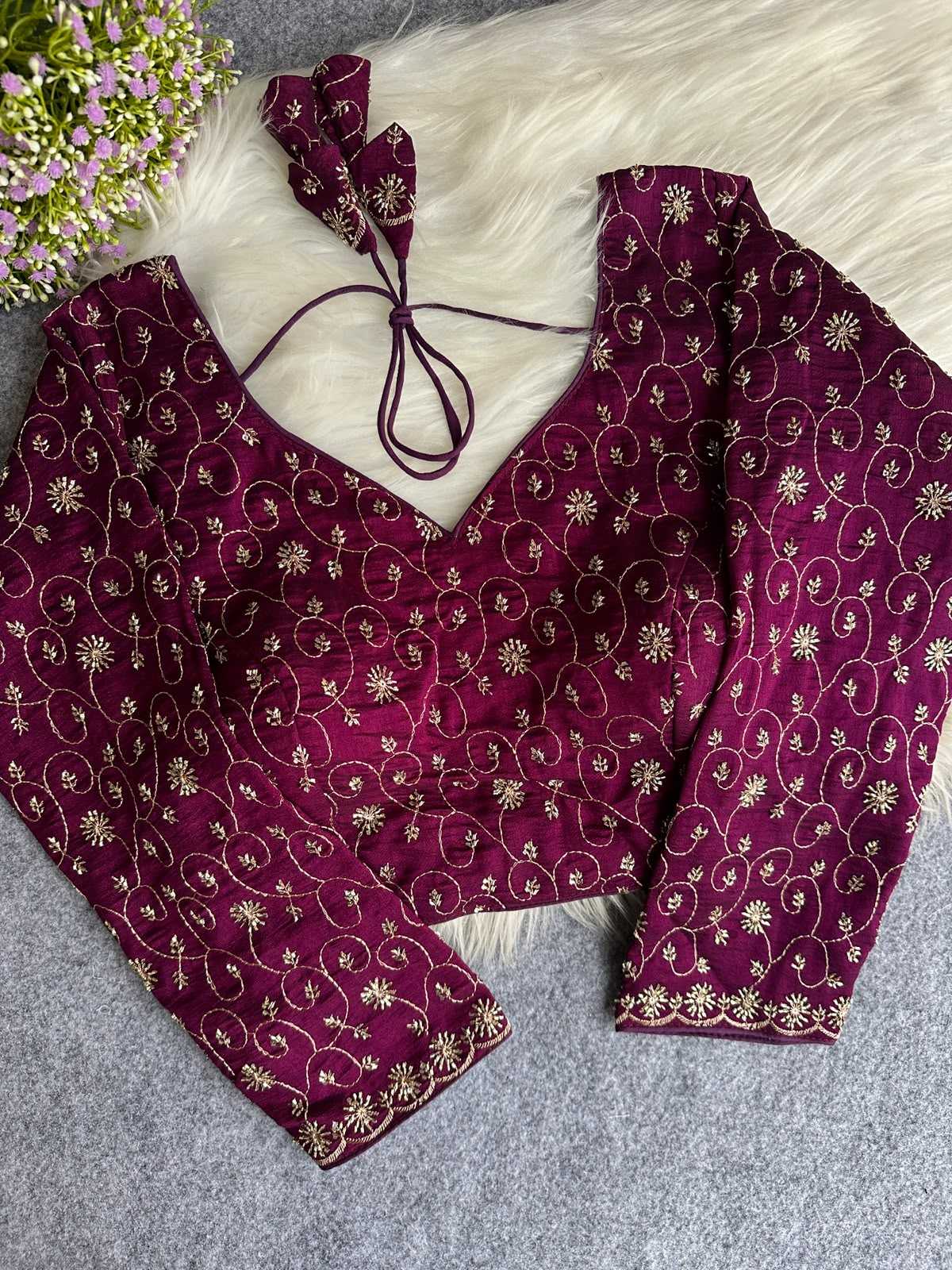 Vichitra Silk Designer Blouse
