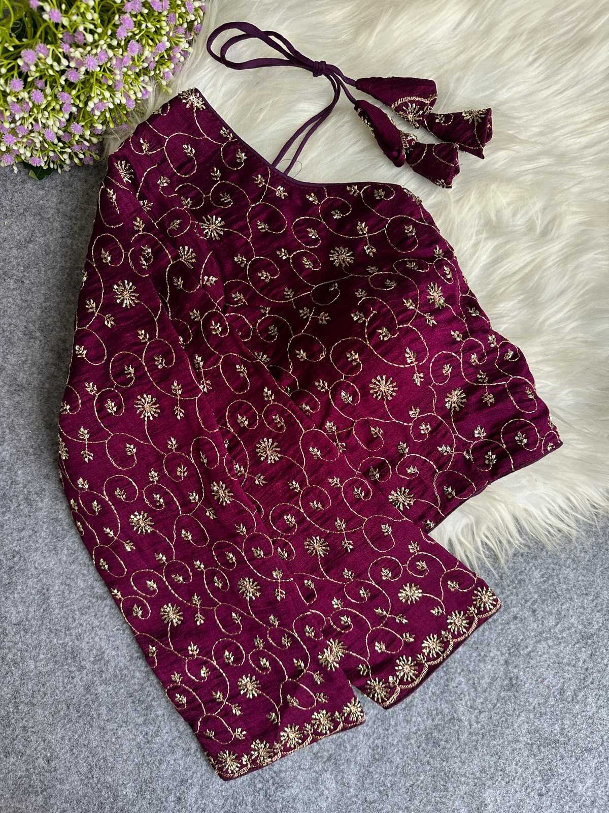 Vichitra Silk Designer Blouse