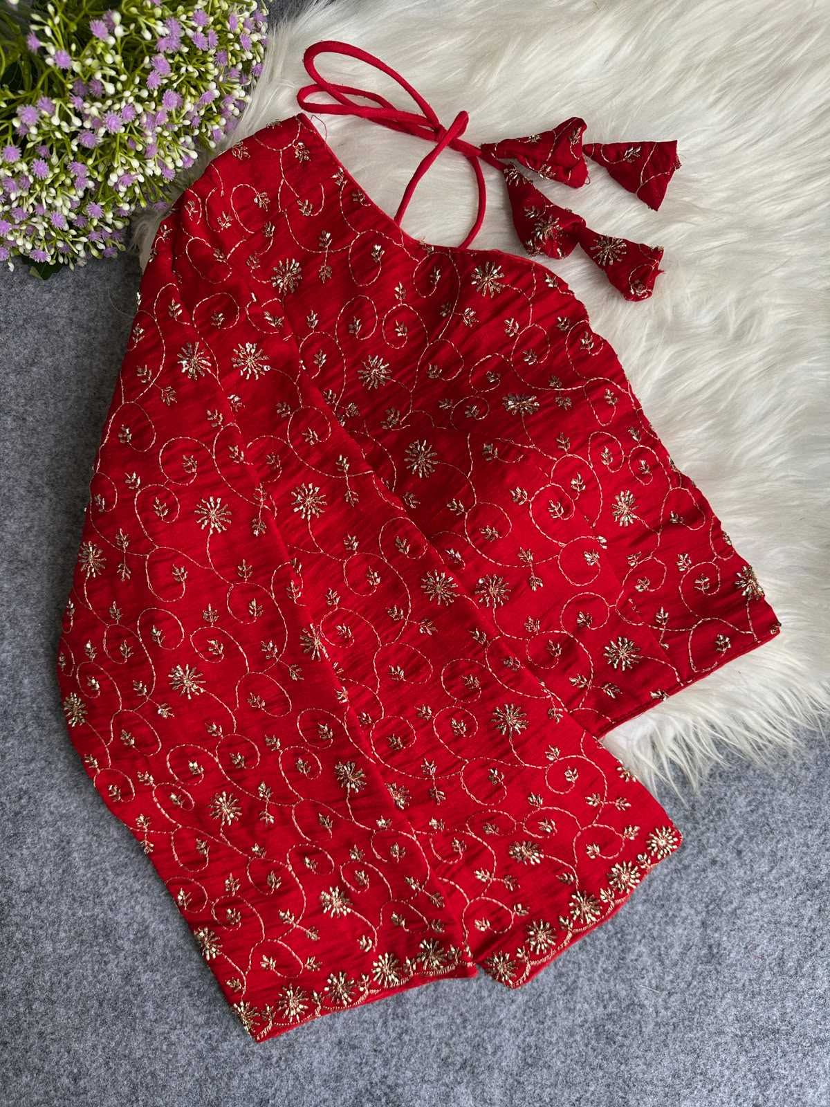 Vichitra Silk Designer Blouse