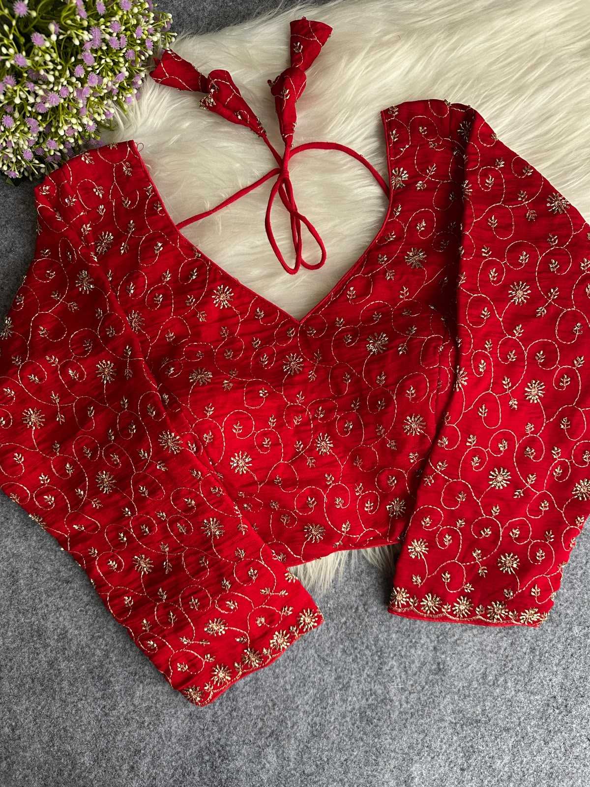 Vichitra Silk Designer Blouse