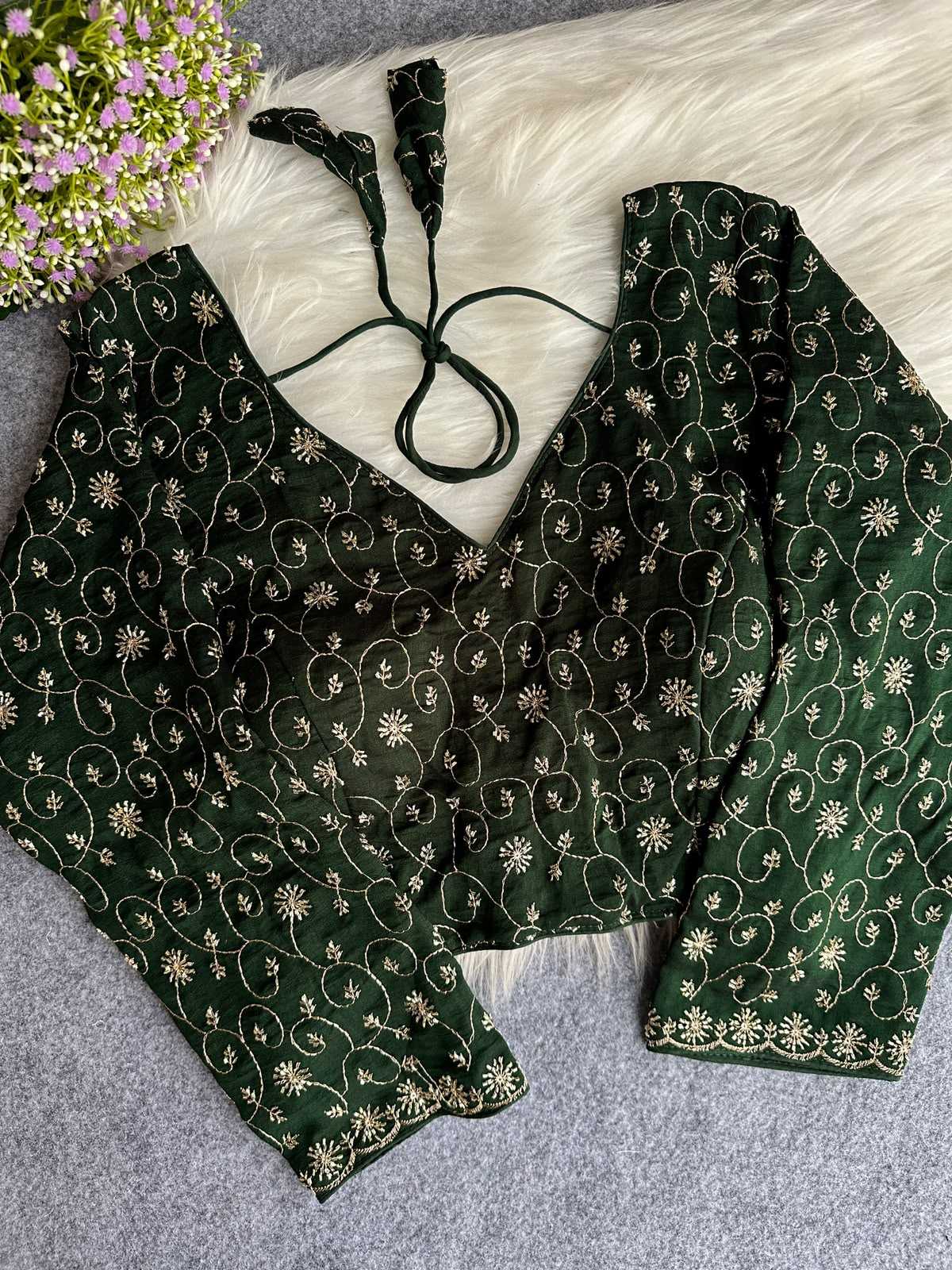 Vichitra Silk Designer Blouse