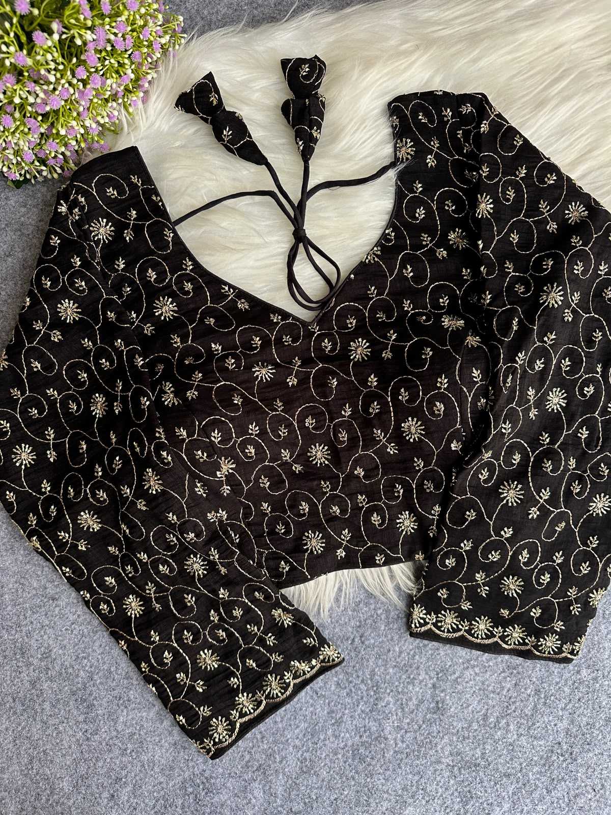Vichitra Silk Designer Blouse