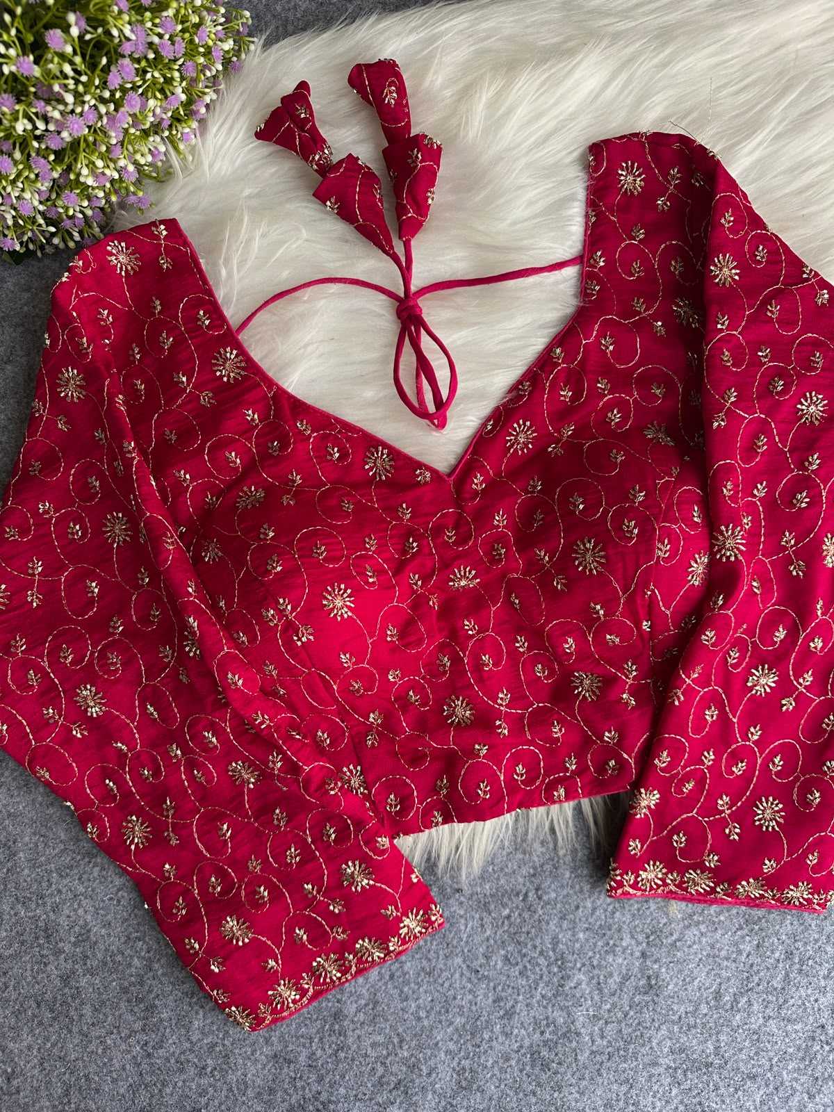 Vichitra Silk Designer Blouse
