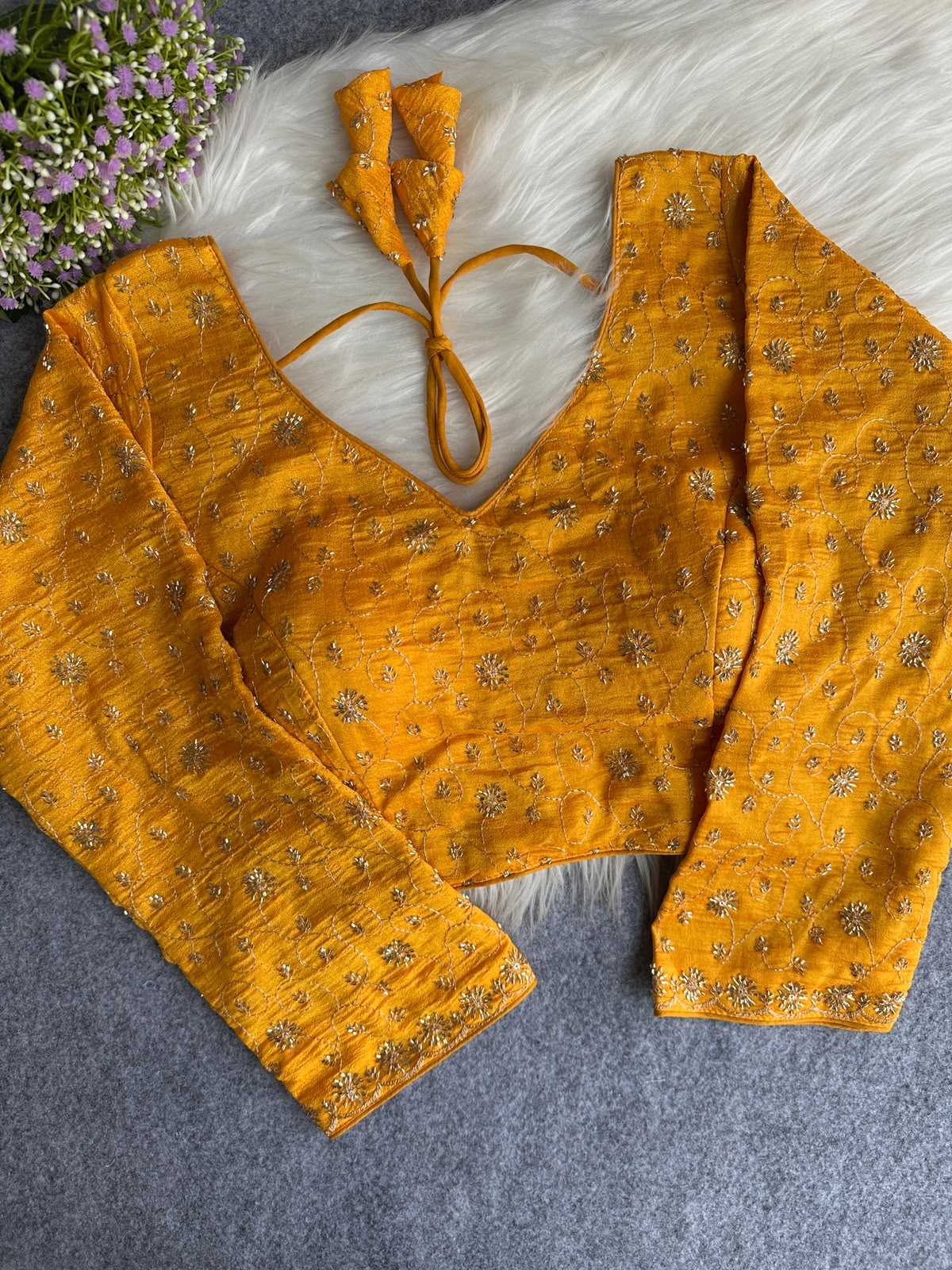 Vichitra Silk Designer Blouse