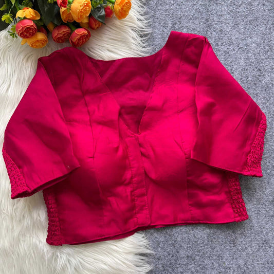 Purvi Heavy Roman Silk Stretchable Blouse