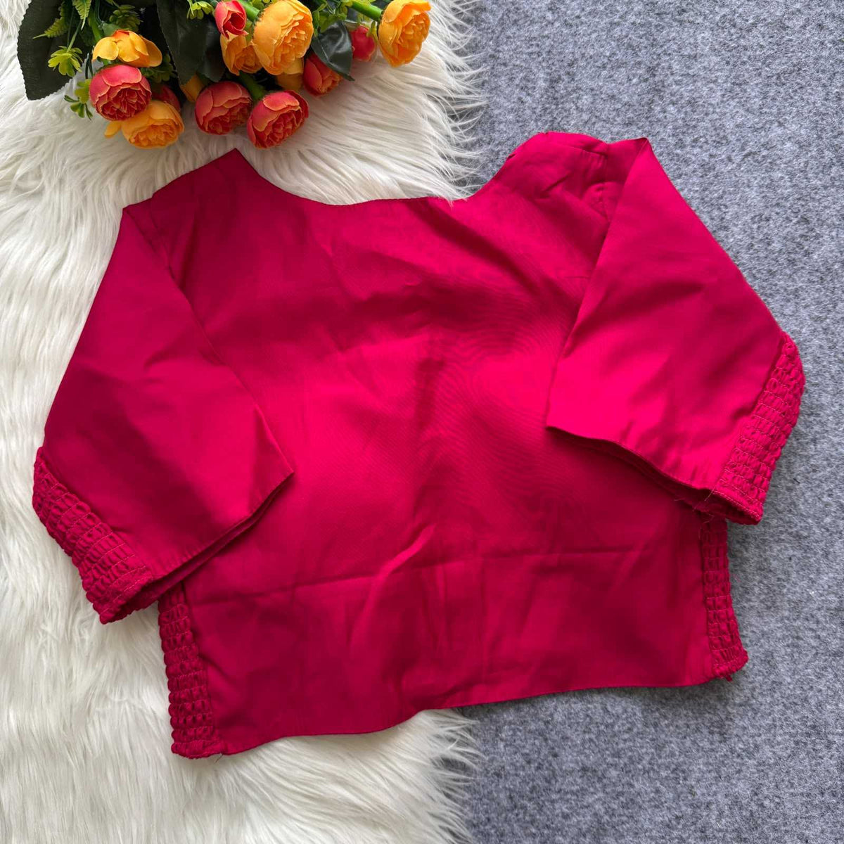 Purvi Heavy Roman Silk Stretchable Blouse