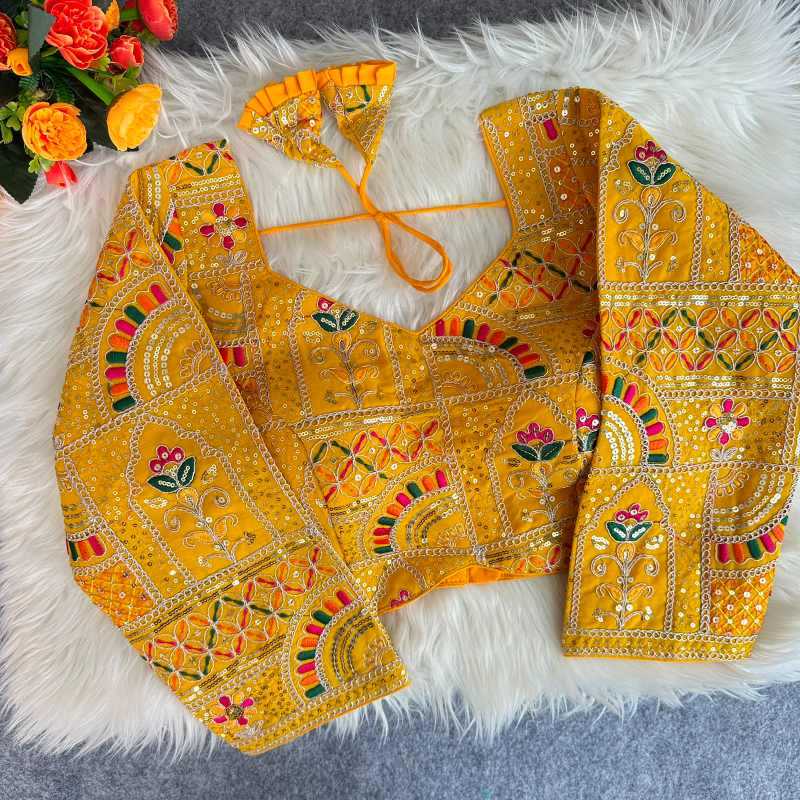 Sequence Embroidery Blouse