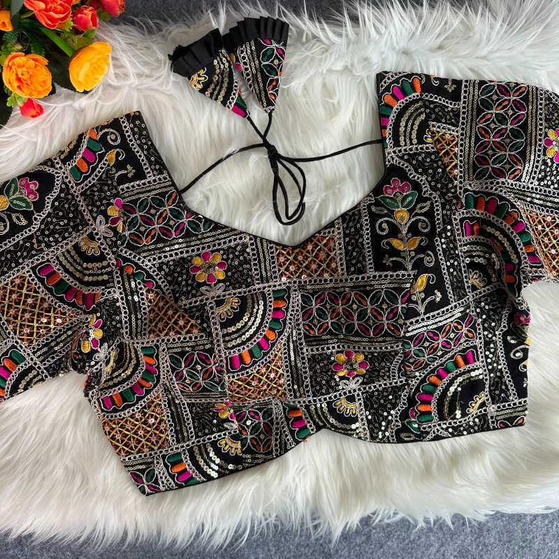 Sequence Embroidery Blouse