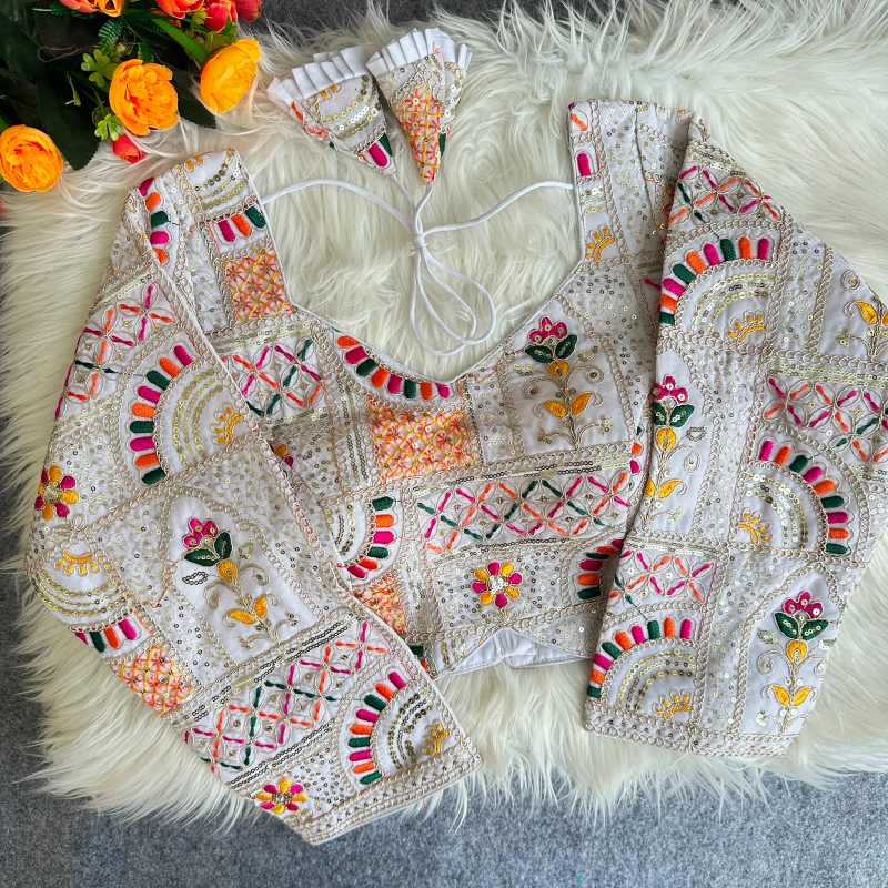 Sequence Embroidery Blouse