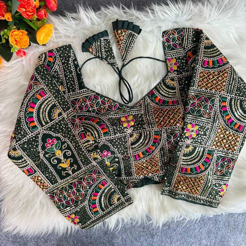 Sequence Embroidery Blouse