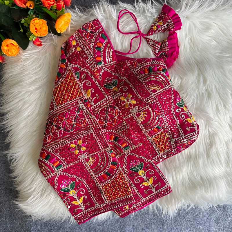 Sequence Embroidery Blouse
