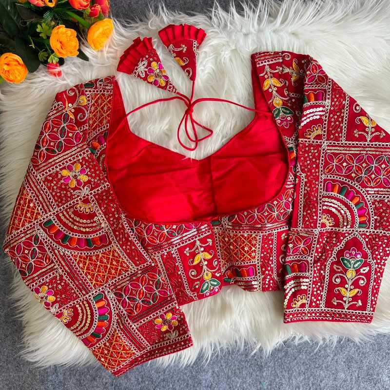 Sequence Embroidery Blouse