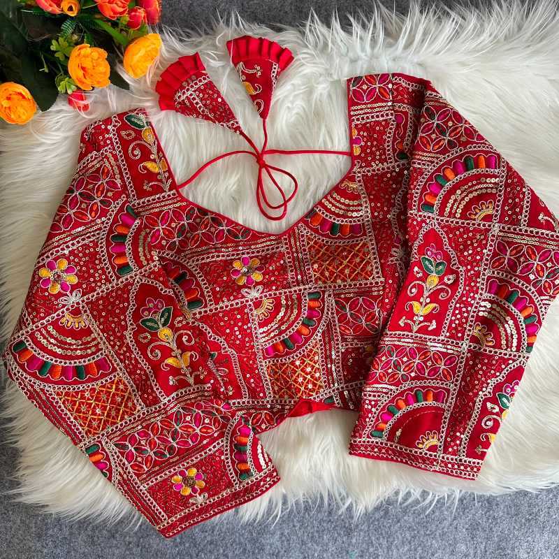Sequence Embroidery Blouse