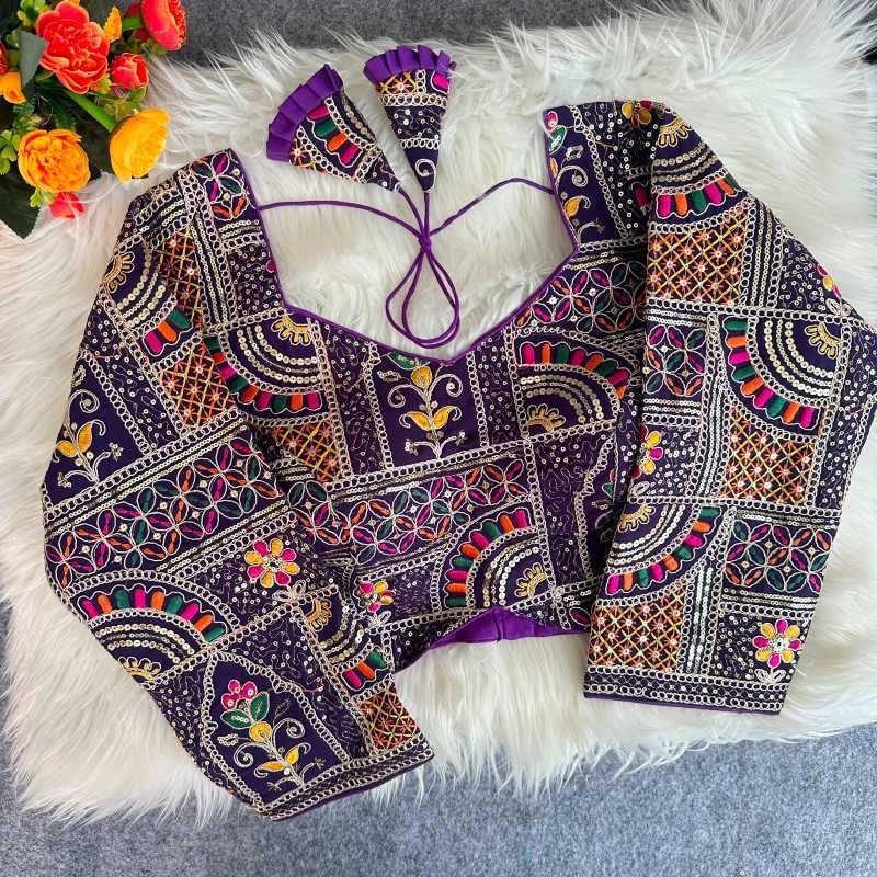 Sequence Embroidery Blouse