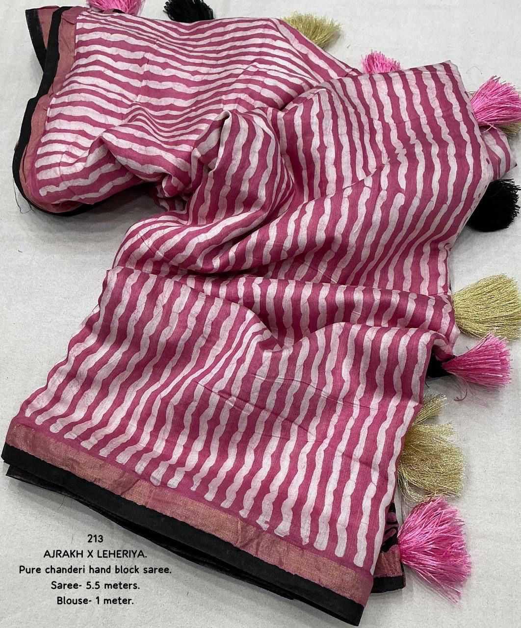 Ajrakh Saree