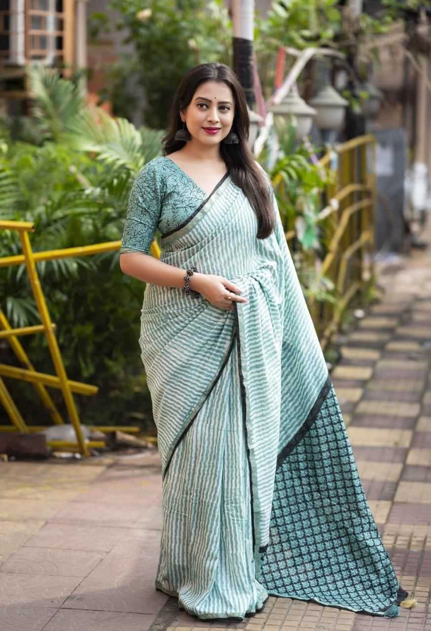 Ajrakh Saree