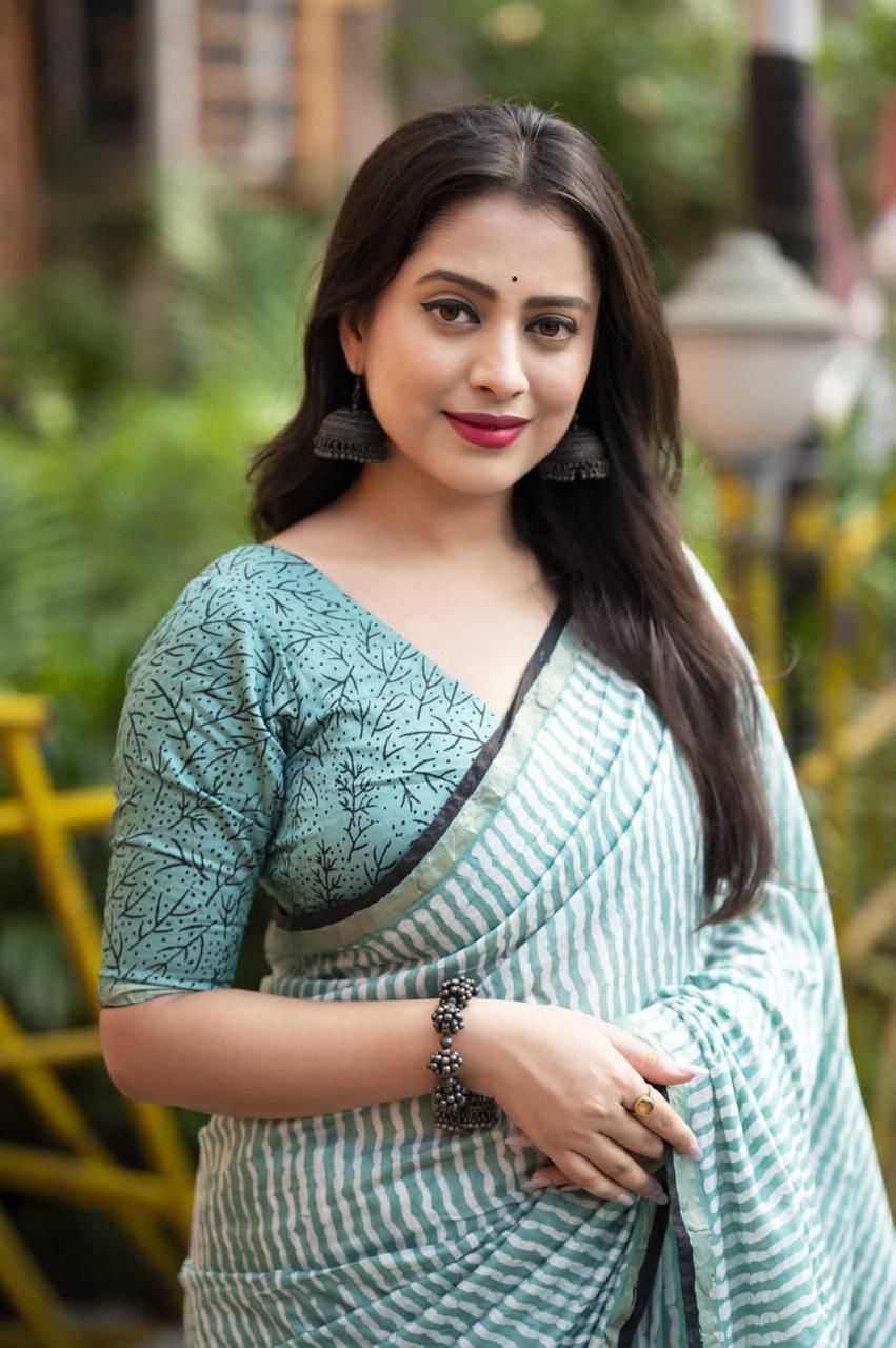 Ajrakh Saree