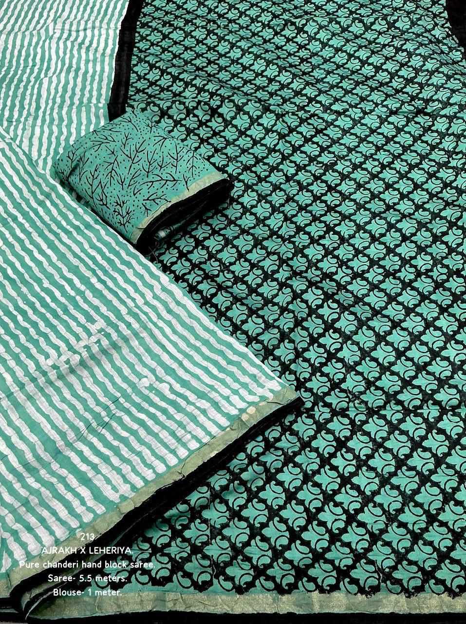 Ajrakh Saree