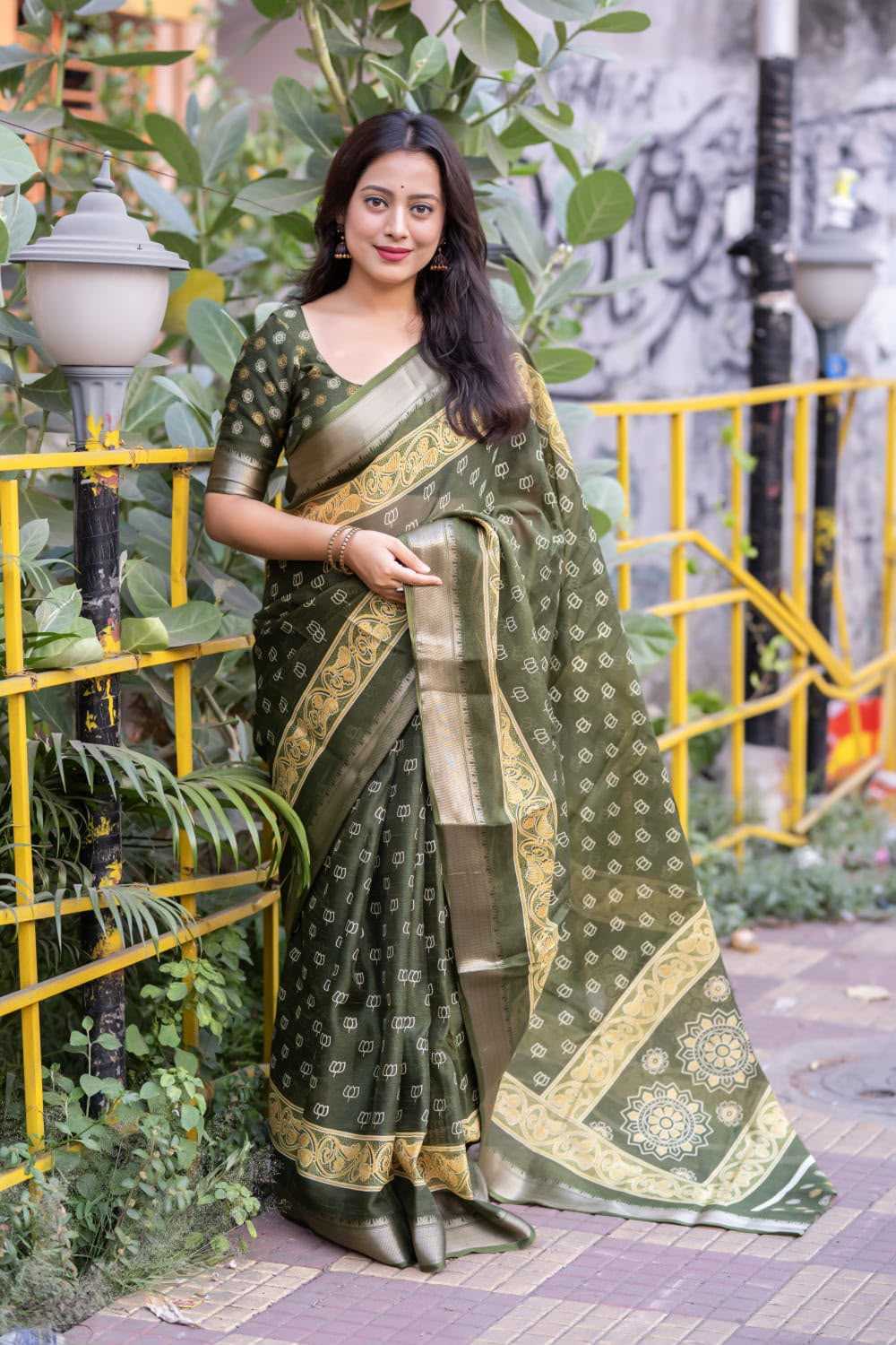Zari Border Saree