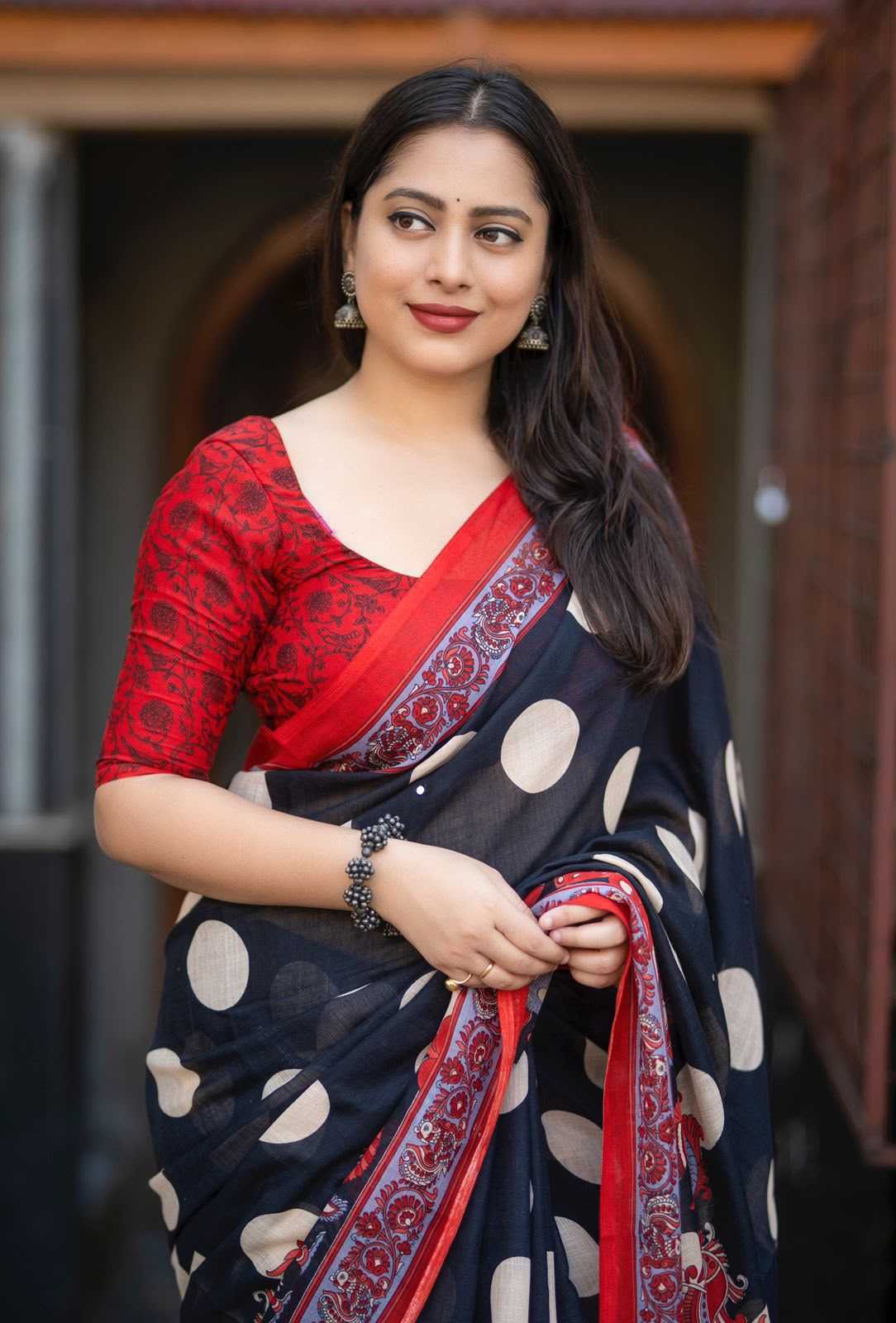 Linen Printed Saree