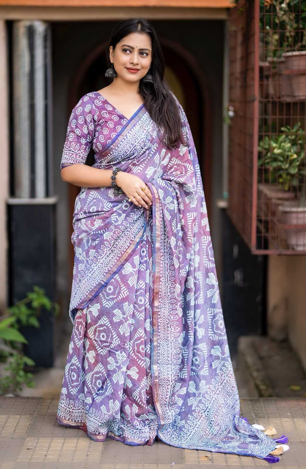 Pure Cotton Ajrakh Saree