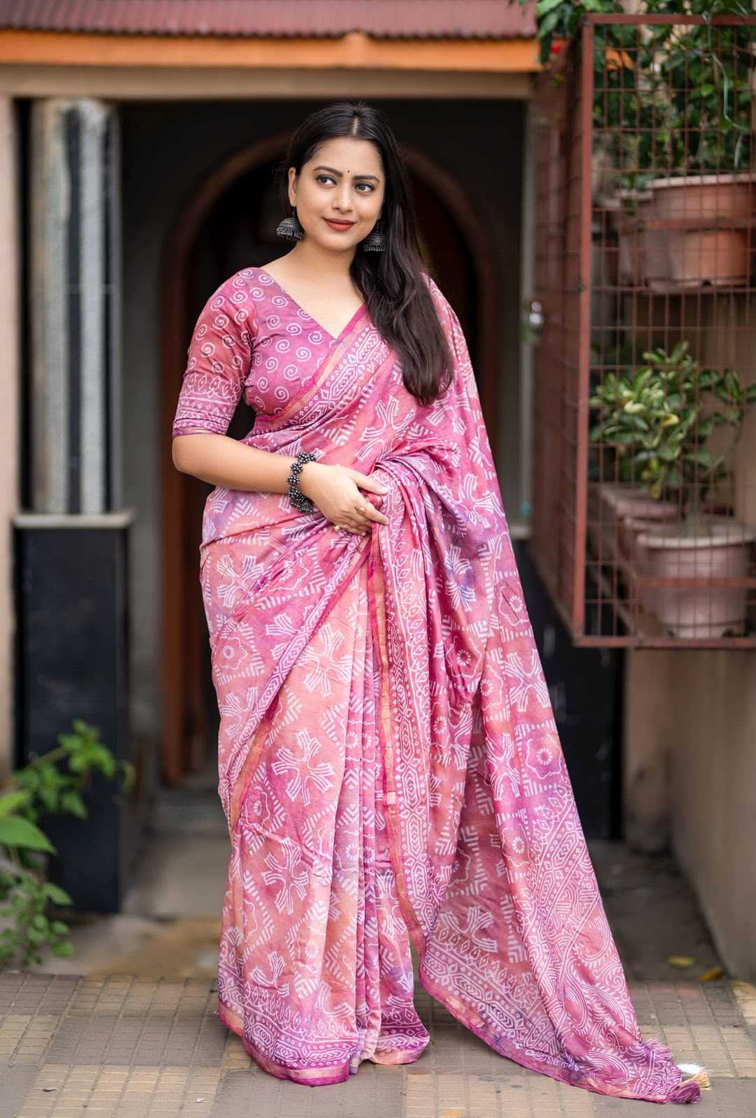 Pure Cotton Ajrakh Saree